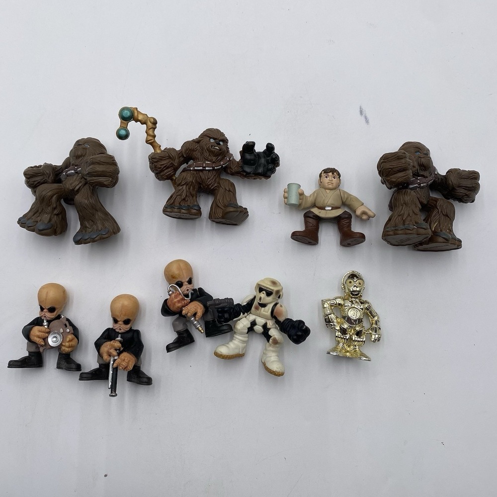 Lot Of 9 Star Wars‎ Galactic Heroes Figures Speeder Trooper Wookie Musicians